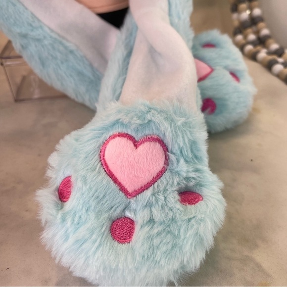 Moving Unicorn Hats Animal Head Hat Cartoon Ears Headwear blue color one size - Picture 5 of 7